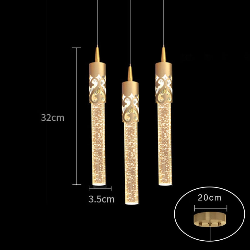 SkandiShop Modern Luxury Crystal Pendant Lamp